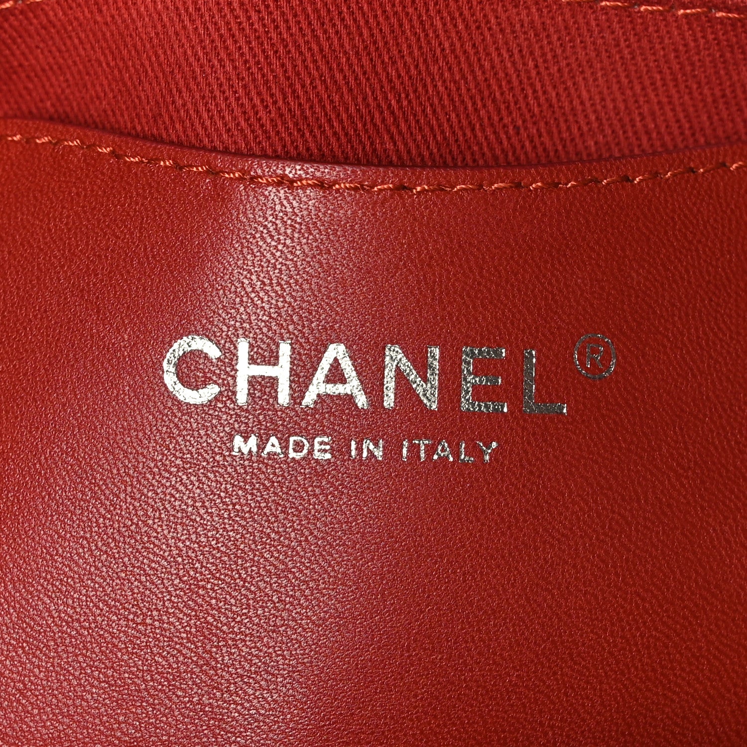 Chanel Glazed Calfskin Quilted Medium Just Mademoiselle Red 7 of 10