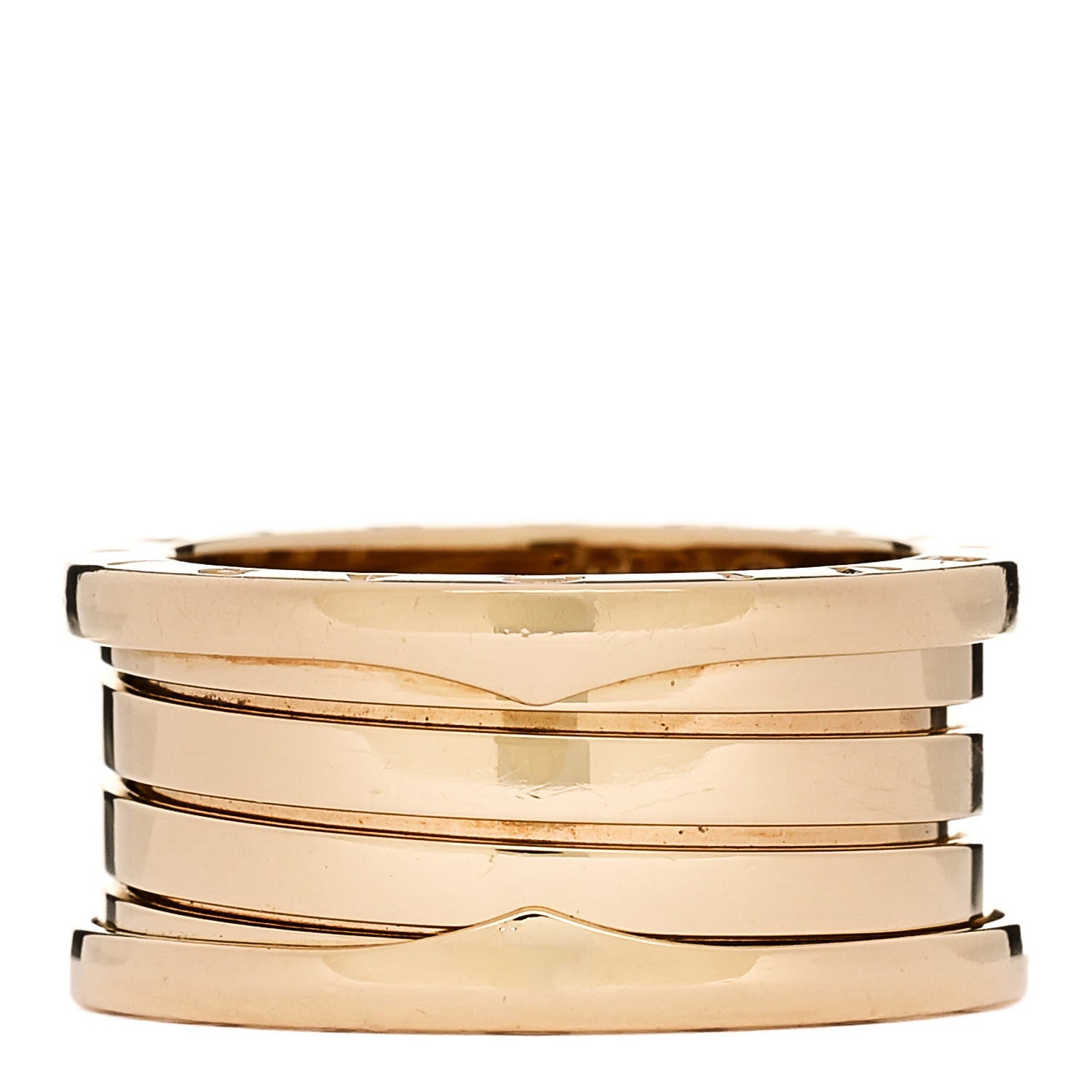 Bulgari 18K Yellow Gold B.Zero1 Three-Band Ring 57 8 1 of 6