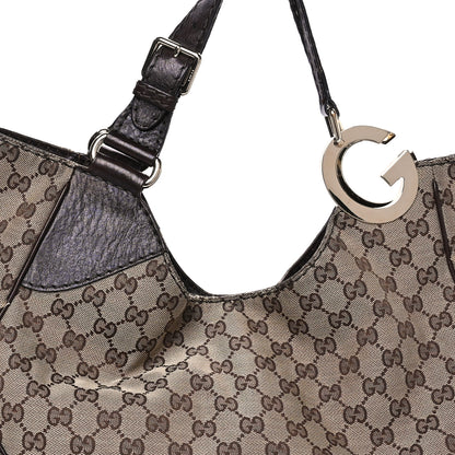 Gucci Monogram Medium Charlotte Hobo Brown 8 of 14