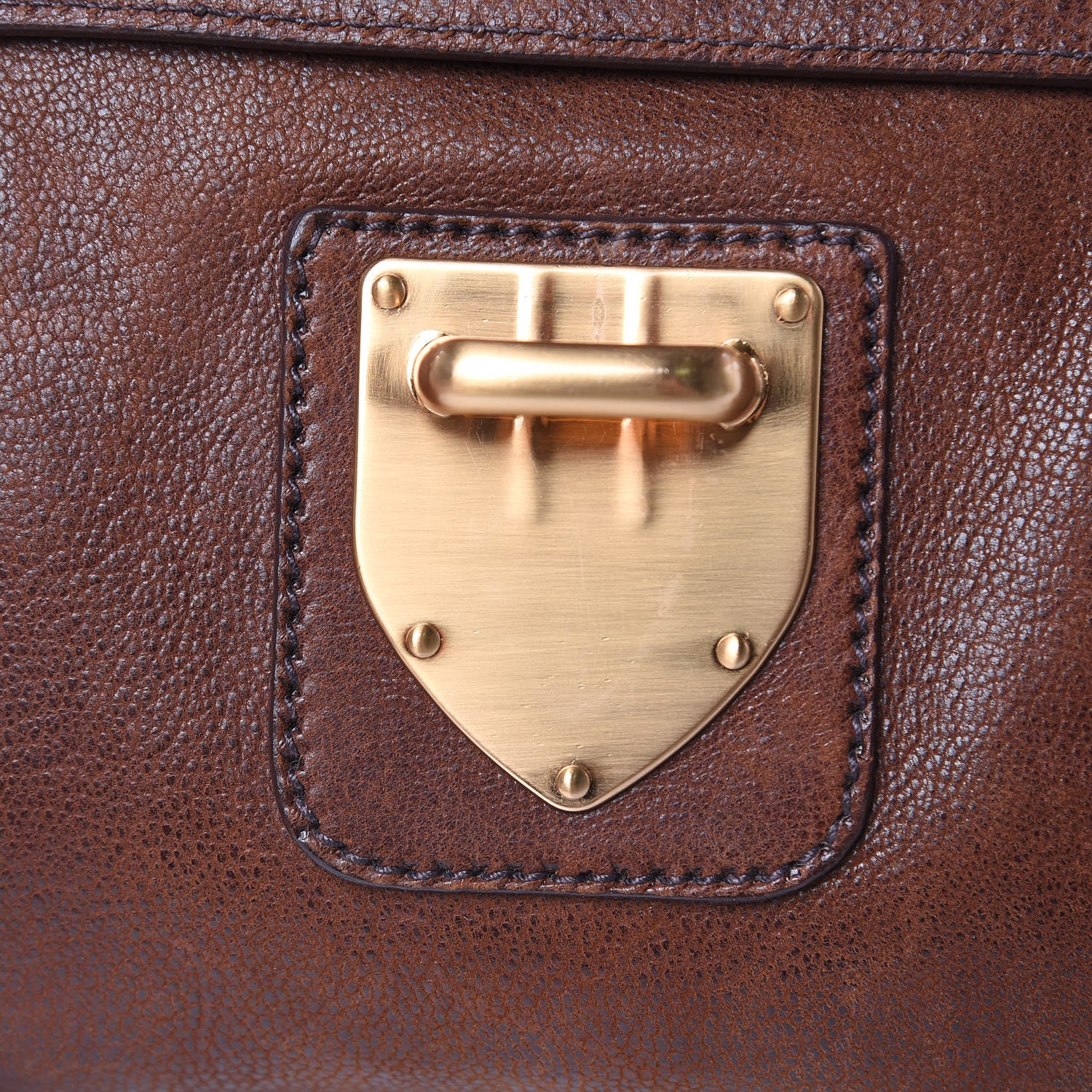 Prada Cervo Antik Easy A Foldover Pushlock Satchel Bruciato 8 of 15