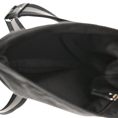 Gucci Nylon Monogram Medium Flat Messenger Bag Black 5 of 10