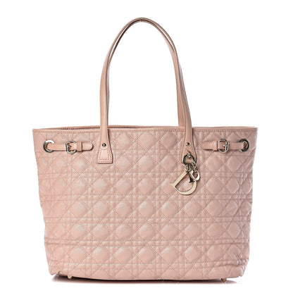 Christian Dior Coated Canvas Cannage Medium Panarea Tote Rosato 1 of 12