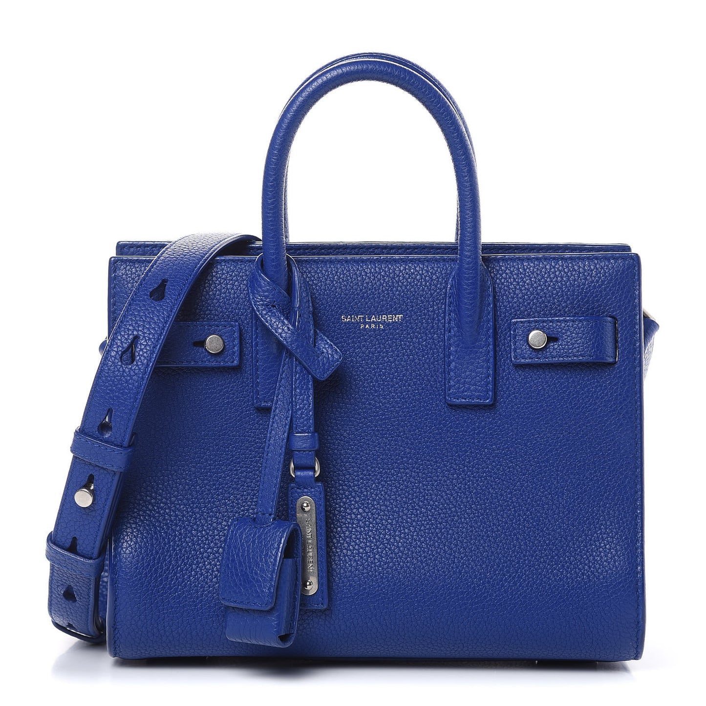 Grained Calfskin Nano Supple Sac De Jour Flash Blue
