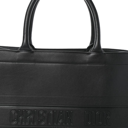 Christian Dior Calfskin Embossed Medium Book Tote Black 7 of 9