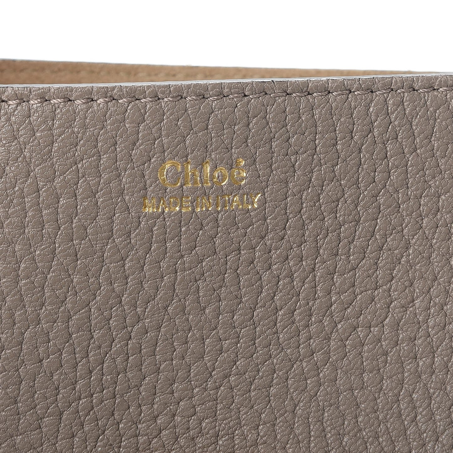 Grained Lambskin Drew Shoulder Bag Motty Grey