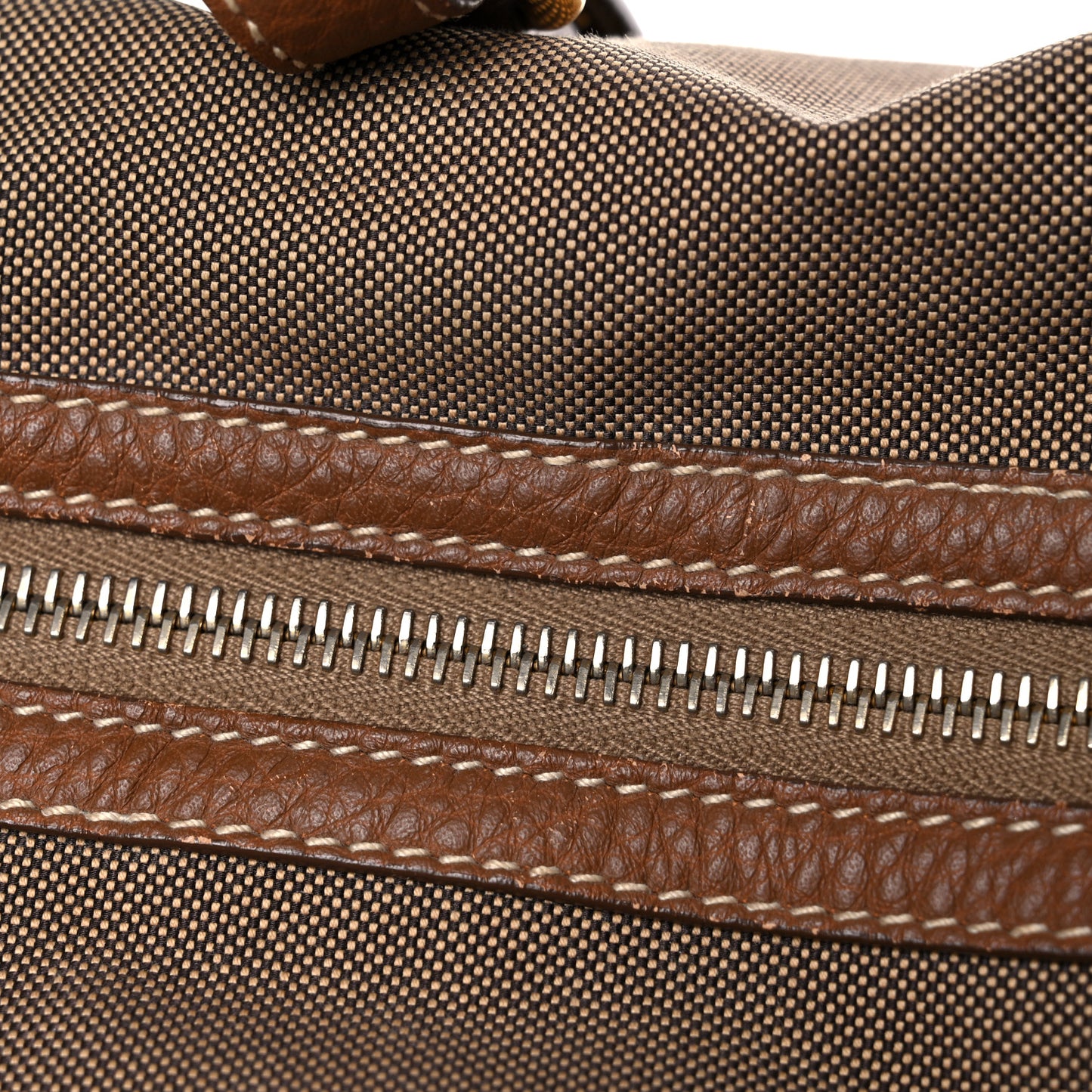 Jacquard Logo Tote Brown