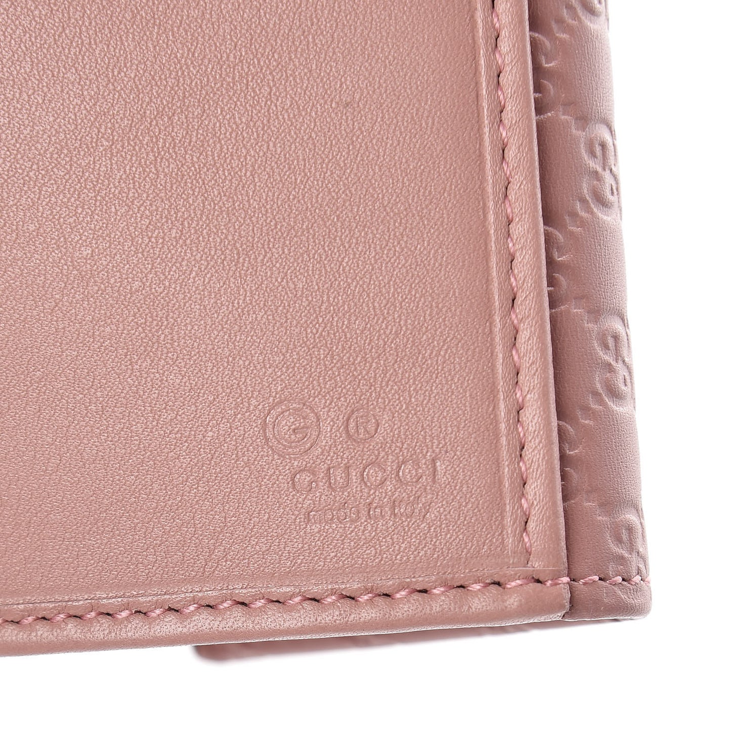 Microguccissima Continental Flap Wallet Soft Pink