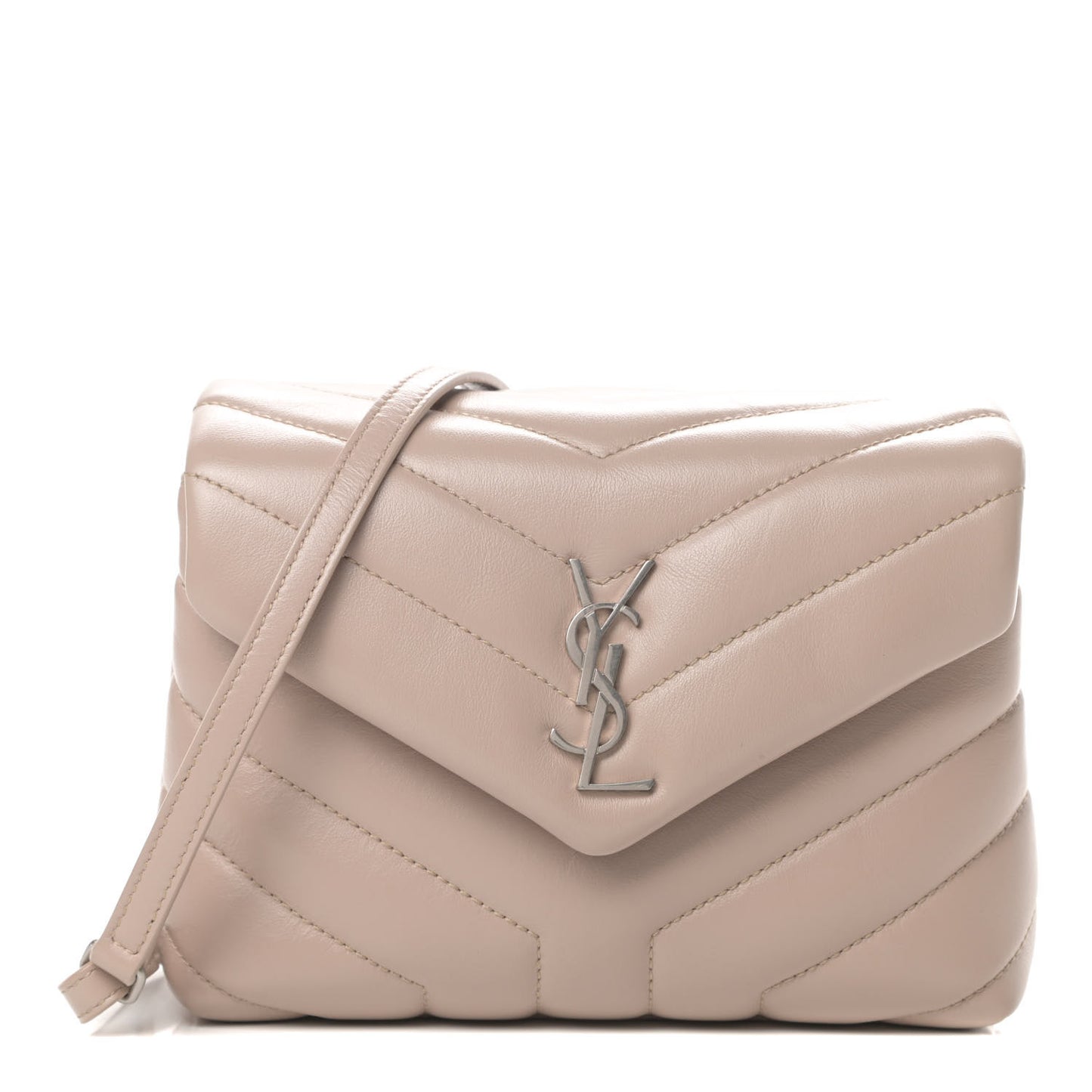 Calfskin Y Quilted Monogram Toy Loulou Satchel Light Natural