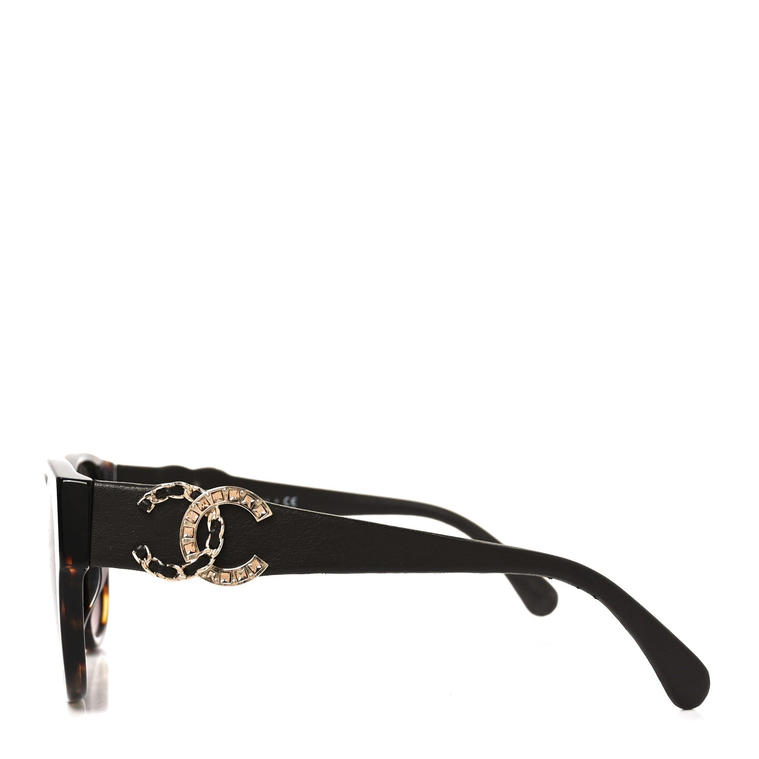 シャネル　サングラス　5455-q-a Chanel Crystal Lambskin CC Sunglasses 5455-Q-A Tortoise 1823906