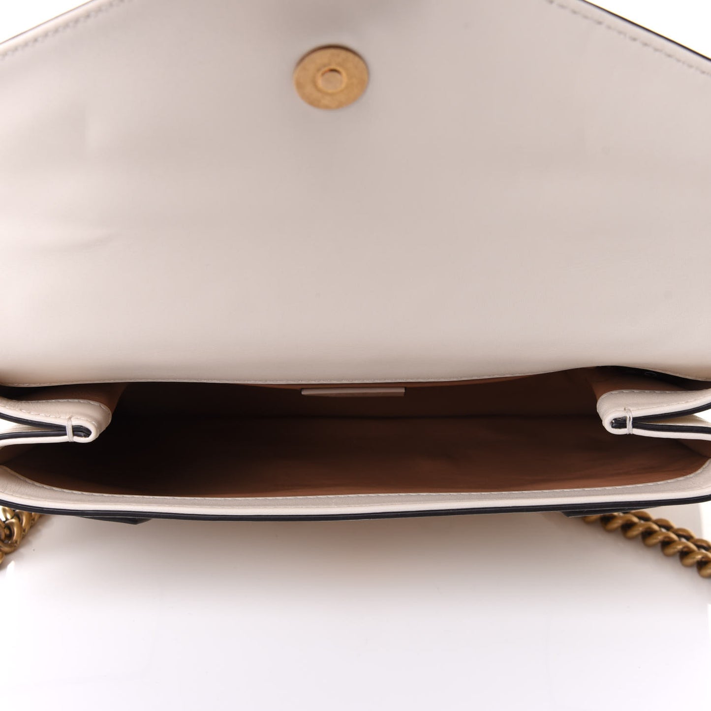 Nappa Pearl Studded Mini Queen Margaret Broadway Shoulder Bag Mystic White