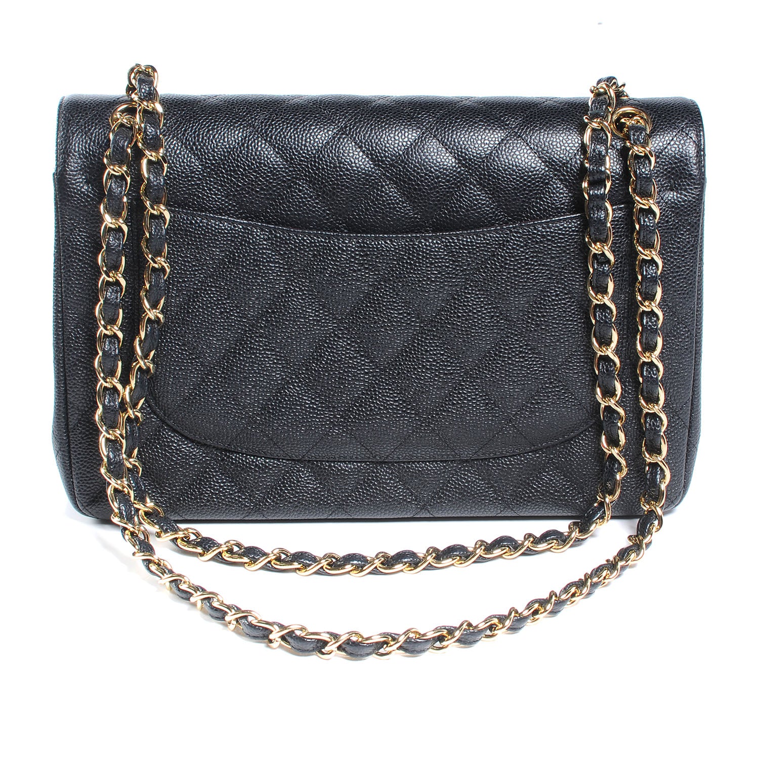 Chanel Caviar Quilted Jumbo Double Flap Black 3 of 9