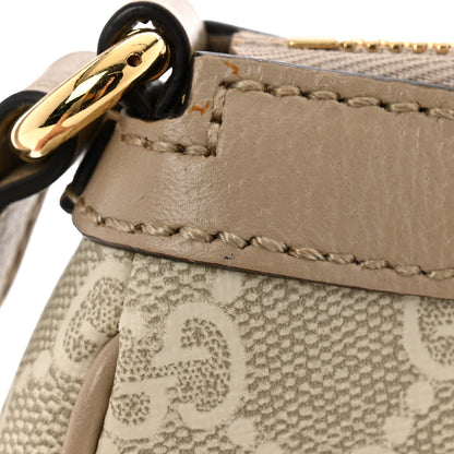 Gucci GG Supreme Monogram Textured Dollar Calfskin Small Ophidia Hobo Beige Mystic White Oatmeal 11 of 11