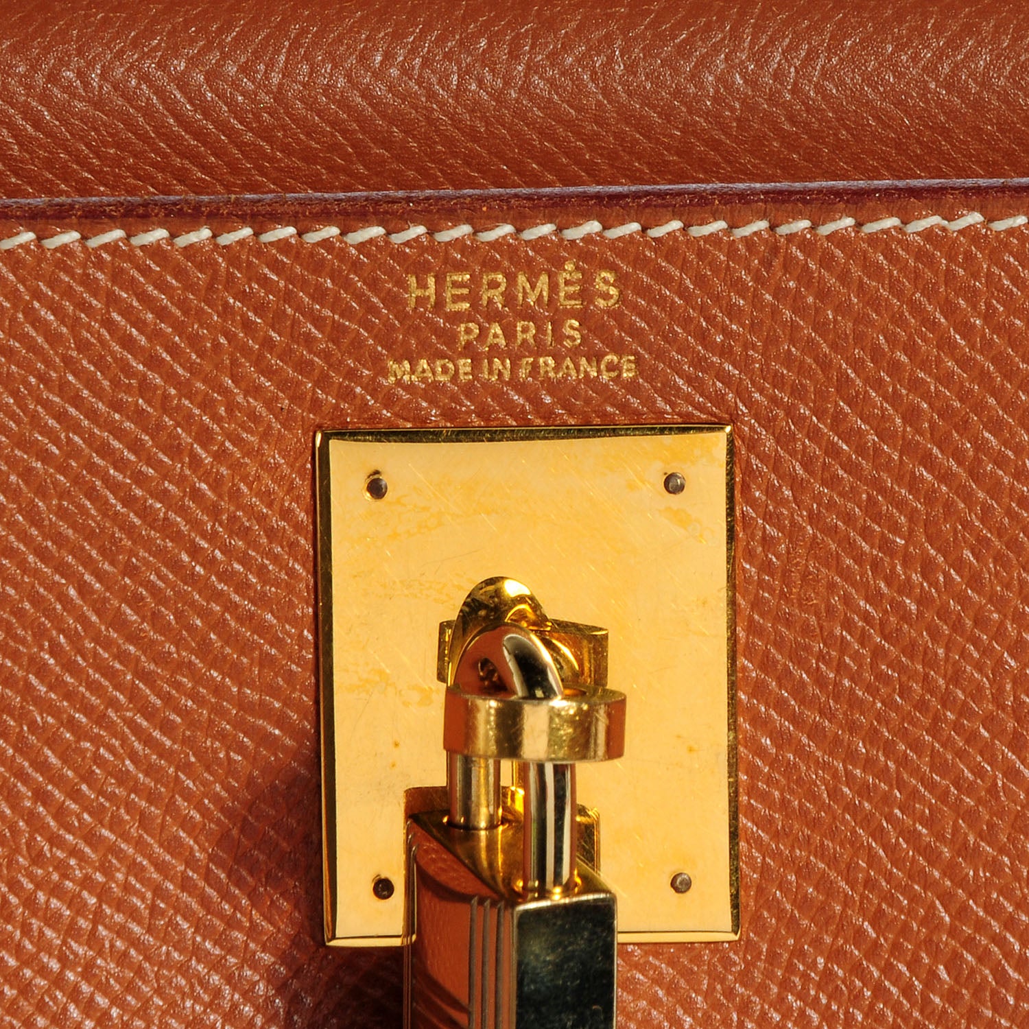 Hermes Courchevel Kelly Retourne 32 Gold 6 of 10