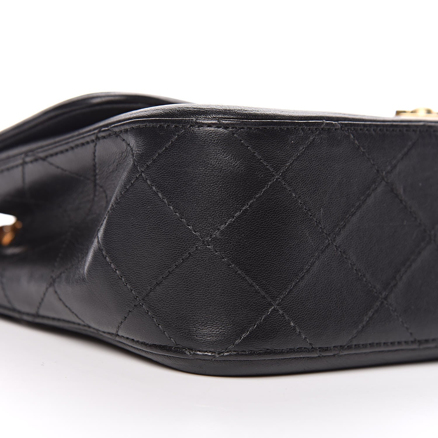 Chanel Lambskin Quilted Medium Elegant CC Flap Beige Black 13 of 14