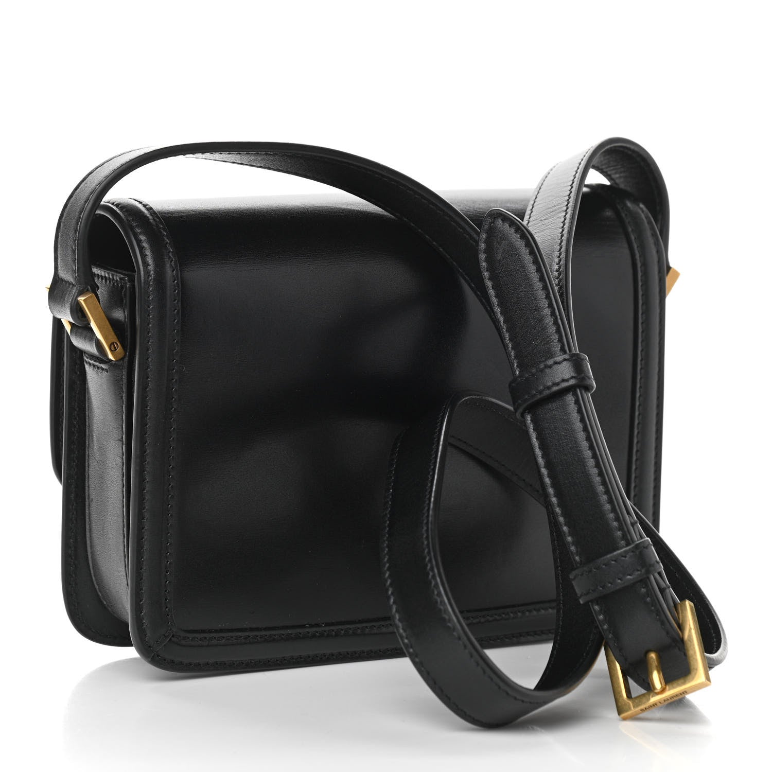 Saint Laurent Smooth Calfskin Small Solferino Satchel Black 4 of 17