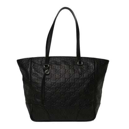 Gucci Guccissima Small Bree Zippered Tote Black 1 of 12