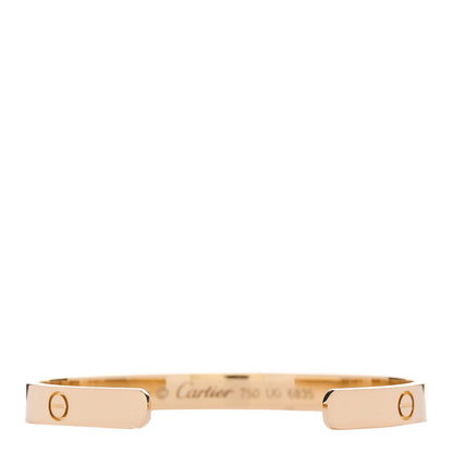 Cartier 18K Yellow Gold LOVE Cuff Bracelet 17 3 of 4