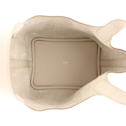 Hermes Taurillon Clemence Picotin Lock 18 PM Beton 5 of 10