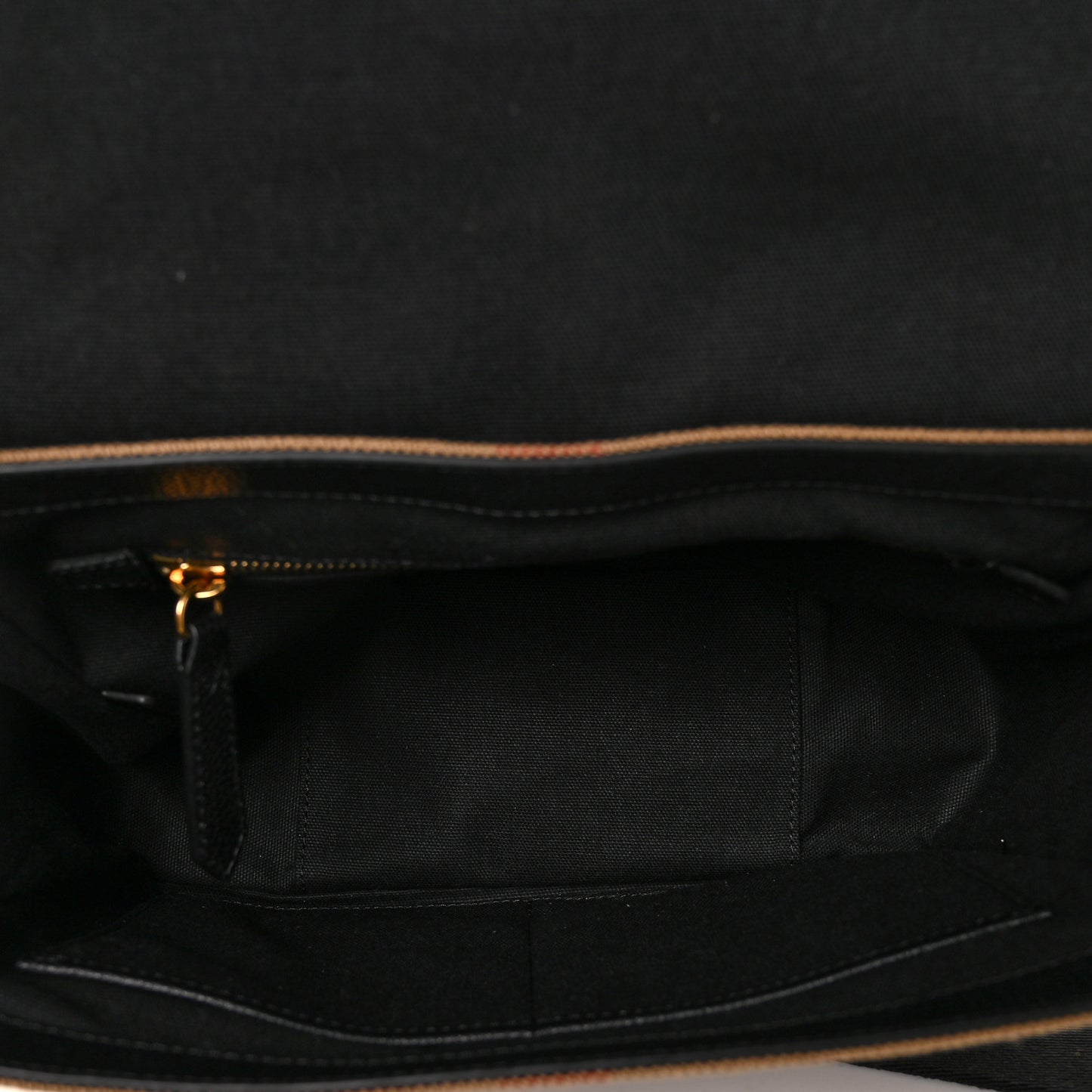 Canvas Mega Check Small Baildon Messenger Bag Black