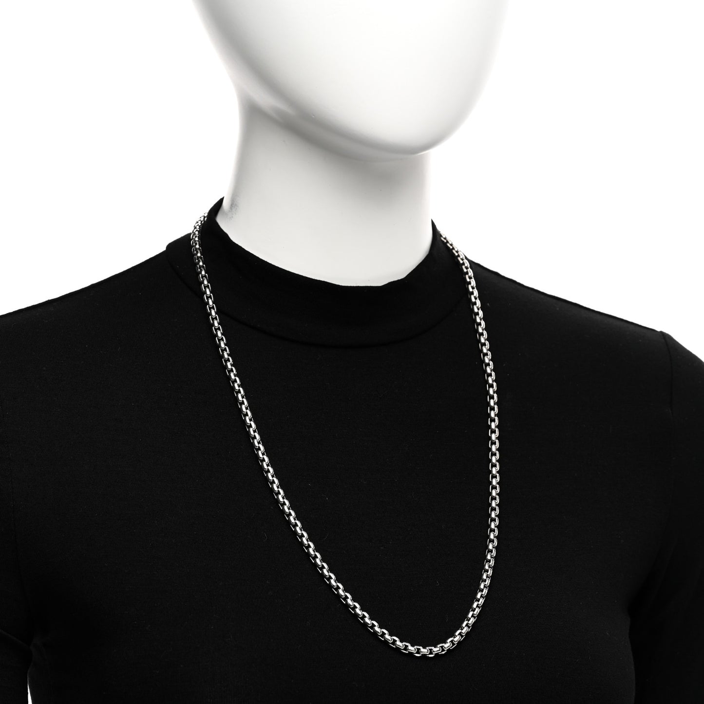 Sterling Silver 4.8mm Box Chain Necklace 26"