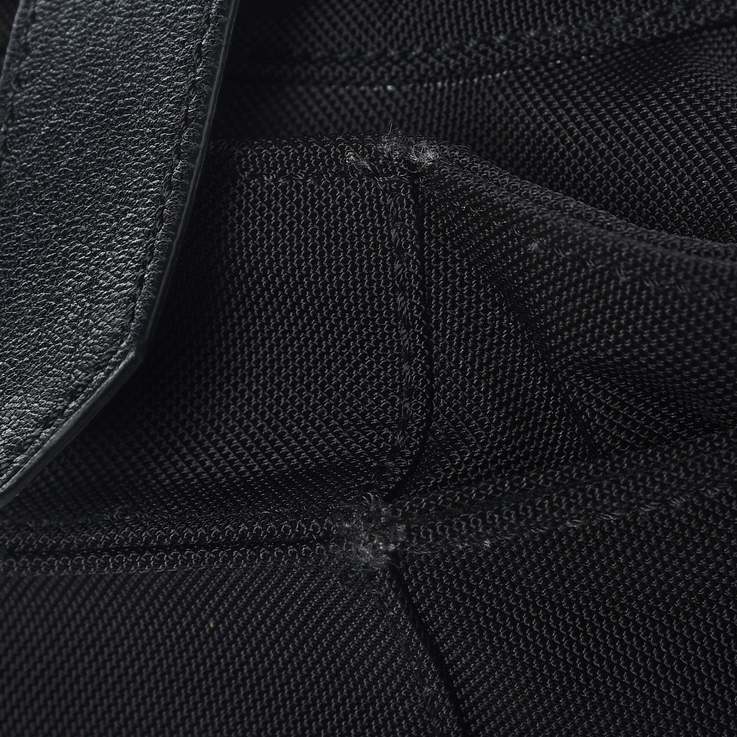 Lambskin Nylon Extra Large PS1 Satchel Black