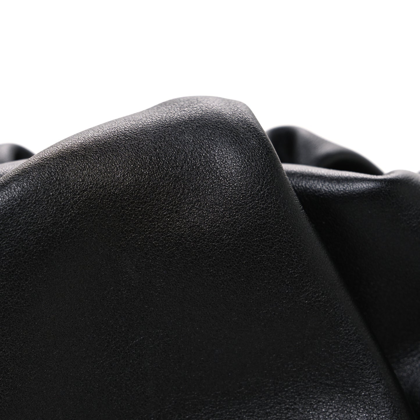Smooth Butter Calf The Pouch Oversized Clutch Black