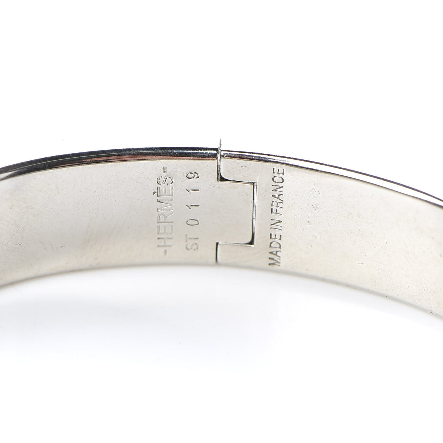 Enamel Narrow Clic Clac H Rainbow Bracelet PM Rainbow Bleu