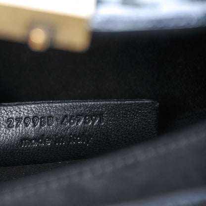 Saint Laurent Patent Embossed Flap Shoulder Bag Black 7 of 7