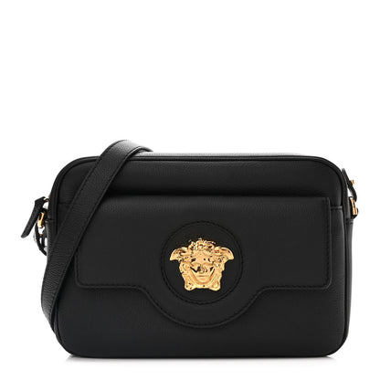 Versace Grained Calfskin Medusa Camera Bag Black 1 of 9