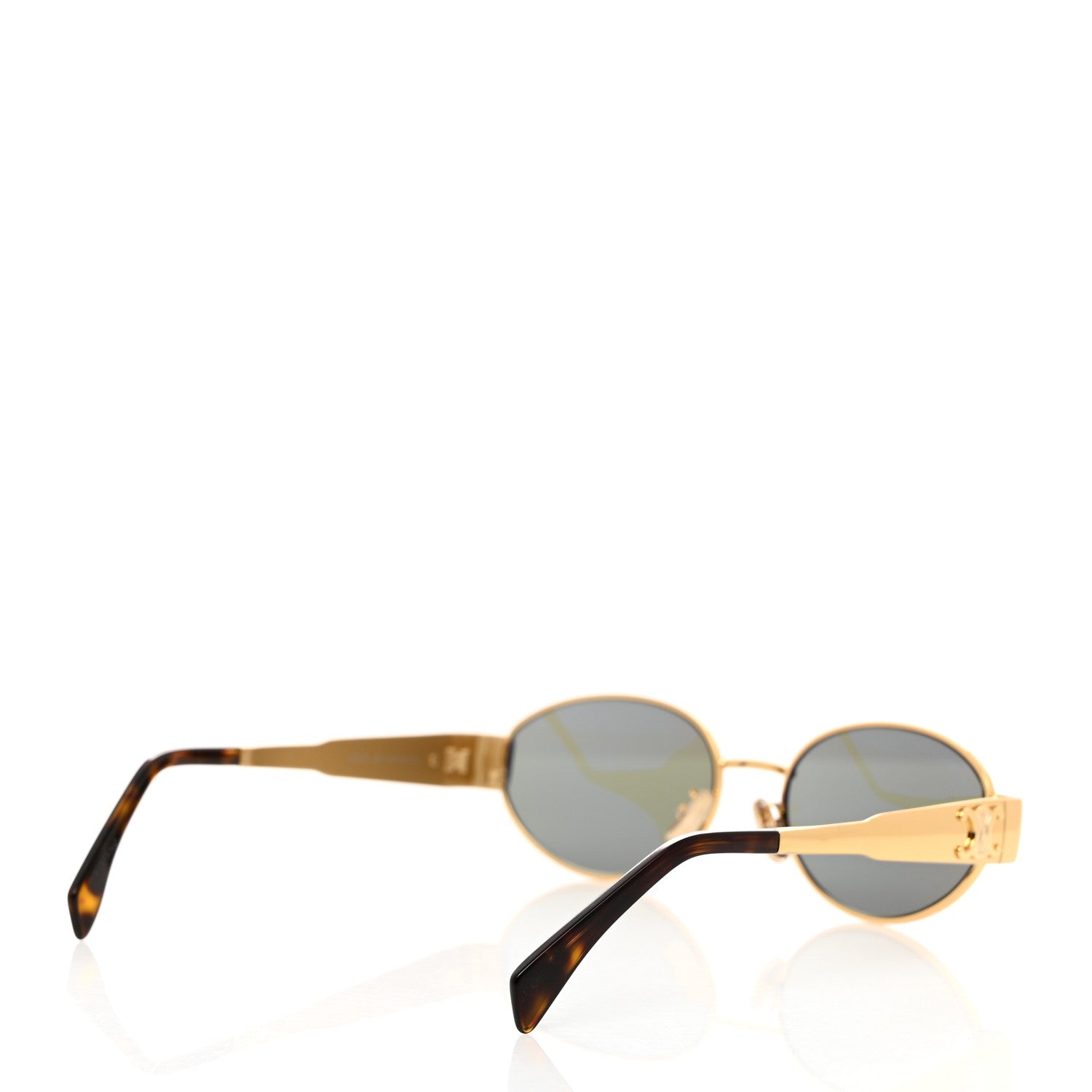Celine Metal Triomphe 01 Sunglasses CL40235U Gold Green 4 of 7