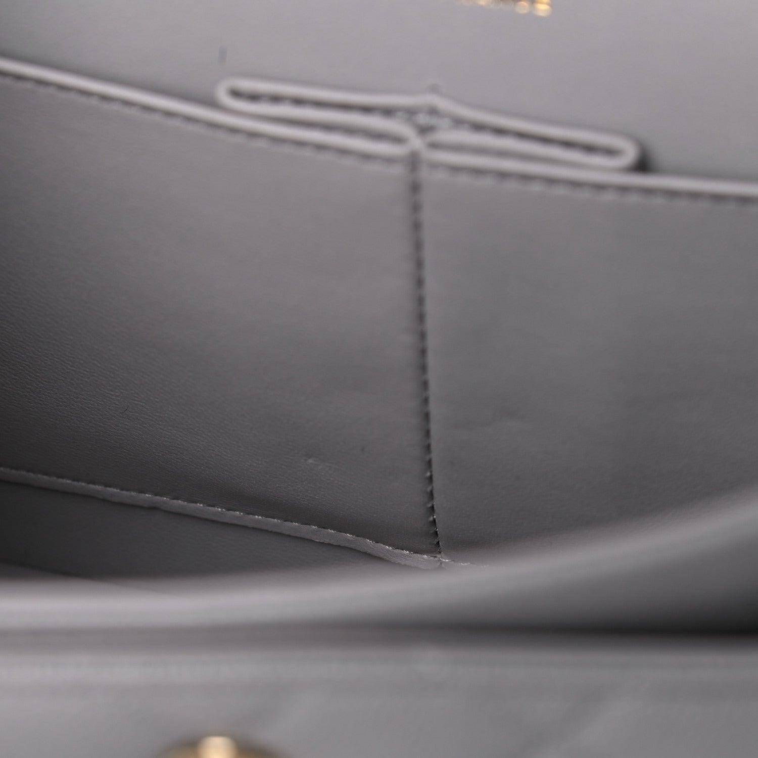 Chanel Caviar Quilted Medium Double Flap Grey 10 of 11