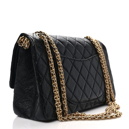 Chanel Aged Calfskin Quilted 2.55 Reissue 225 Flap Black 3 of 7