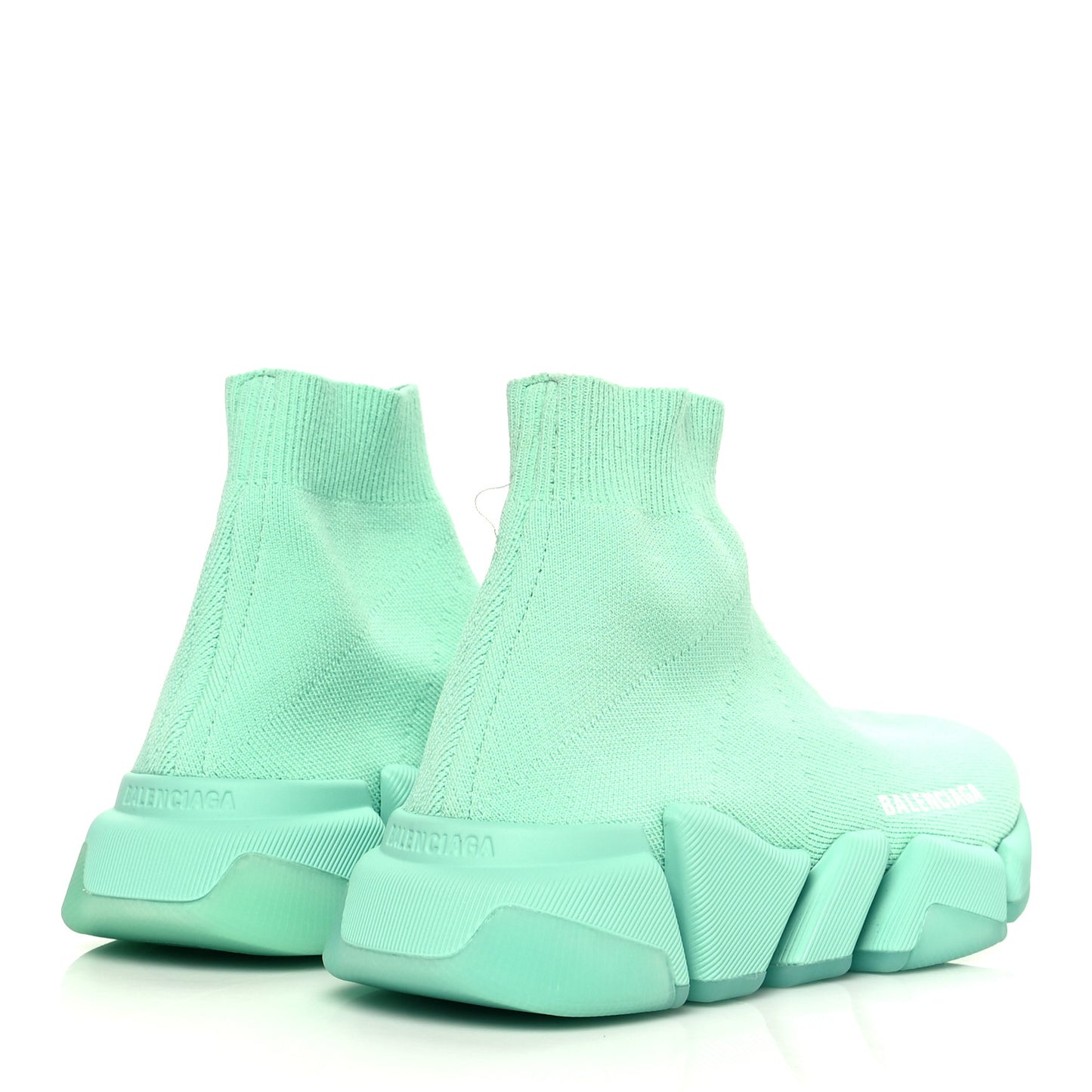 Technical 3D Recycled Knit Womens Speed 2.0 Transparent Sole Sneakers 35 Mint