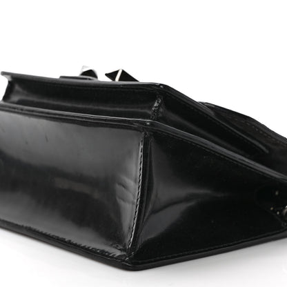 Jimmy Choo Patent Calfskin Madeline Chain Shoulder Bag Black 8 of 10