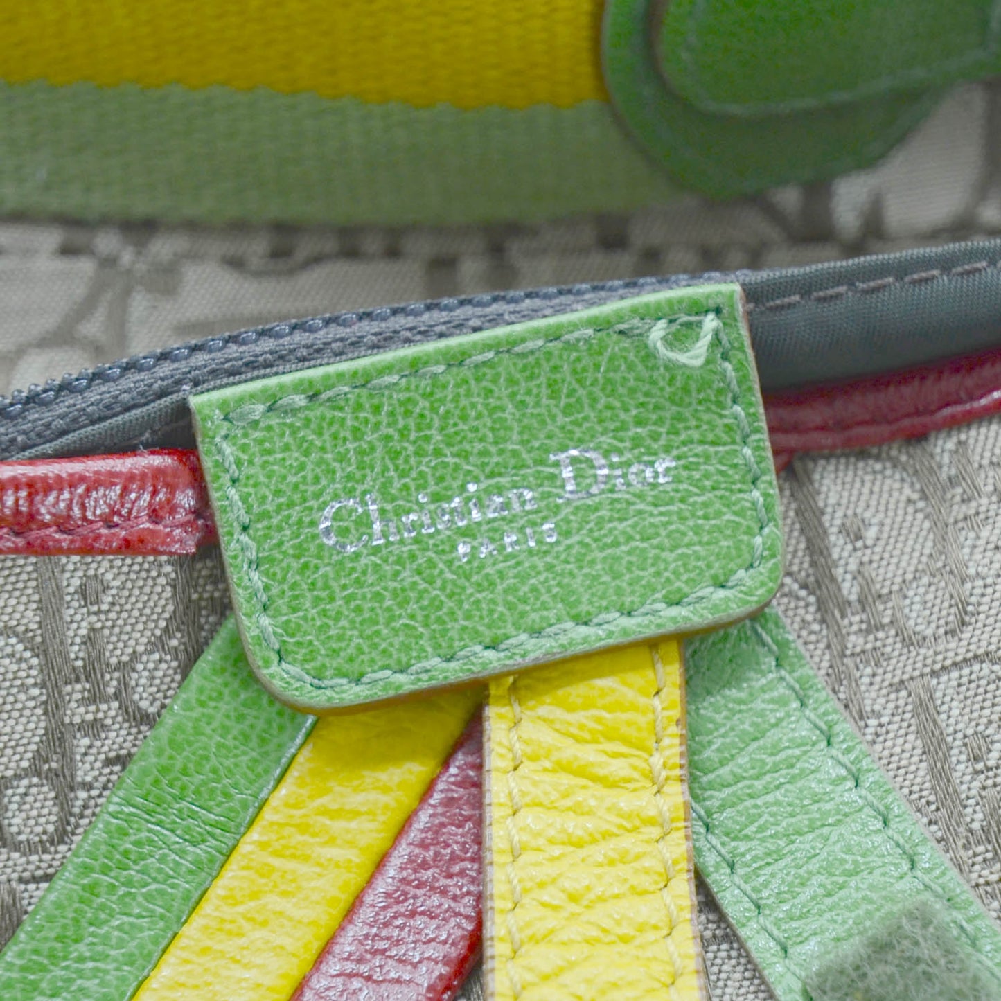 Monogram Rasta Saddle Bag Beige