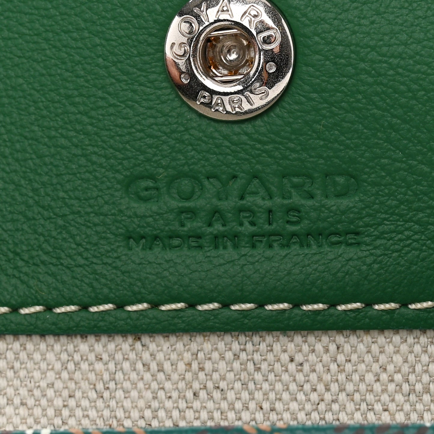 Goyardine Reversible Mini Anjou Green
