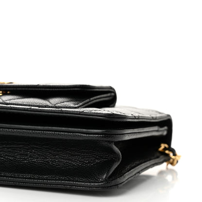 Chanel Caviar Quilted Pocket Clutch With Chain WOC Black 11 of 13