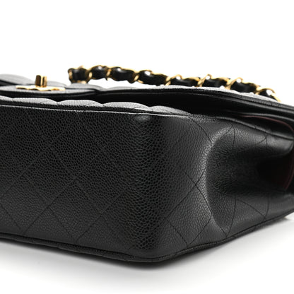 Chanel Caviar Quilted Jumbo Double Flap Black 10 of 10