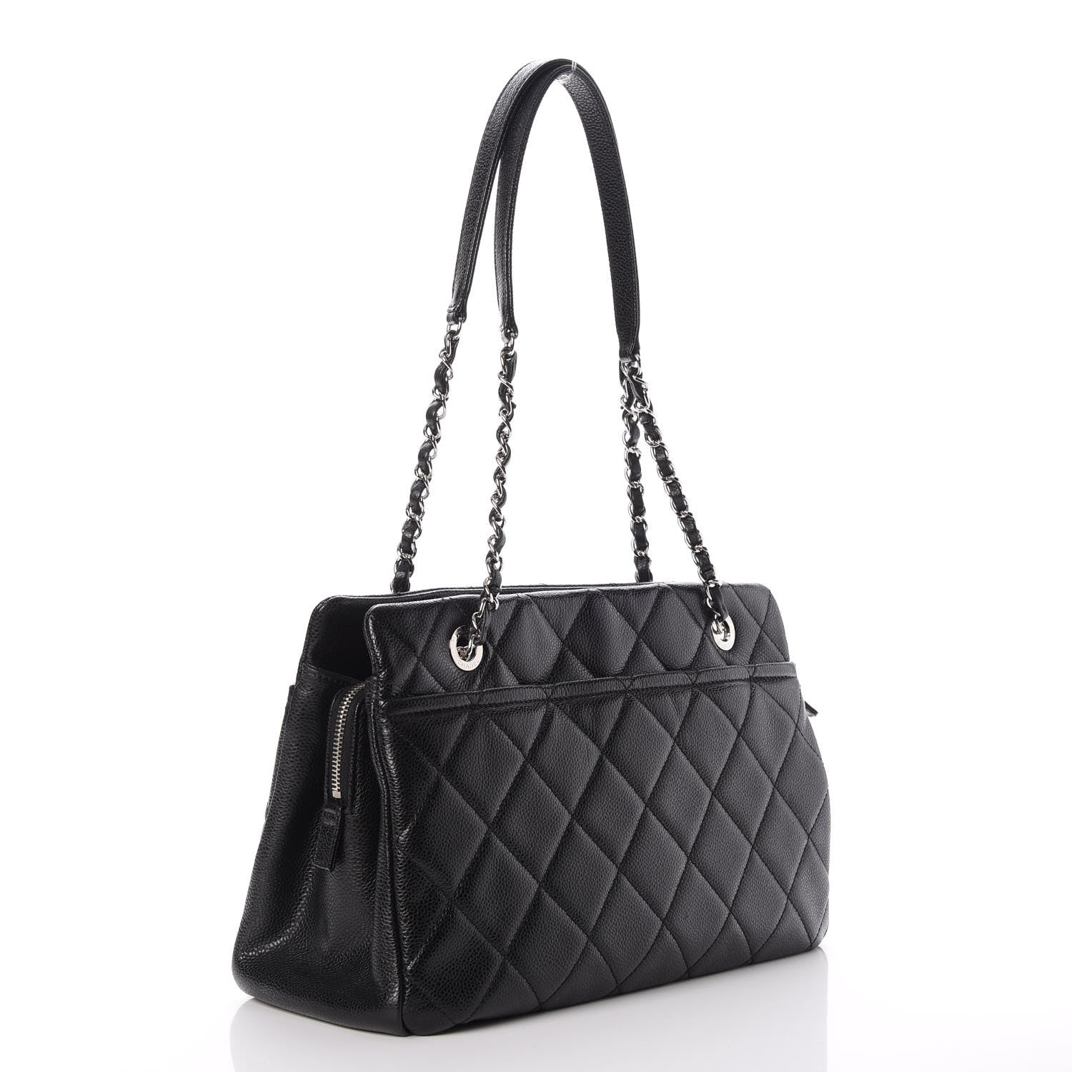 Chanel Caviar Quilted CC Timeless Tote Black 3 of 7