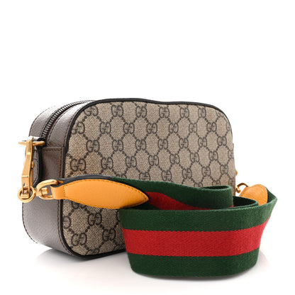 Gucci GG Supreme Monogram Web Neo Vintage Shoulder Bag Beige New Acero Crop 3 of 14
