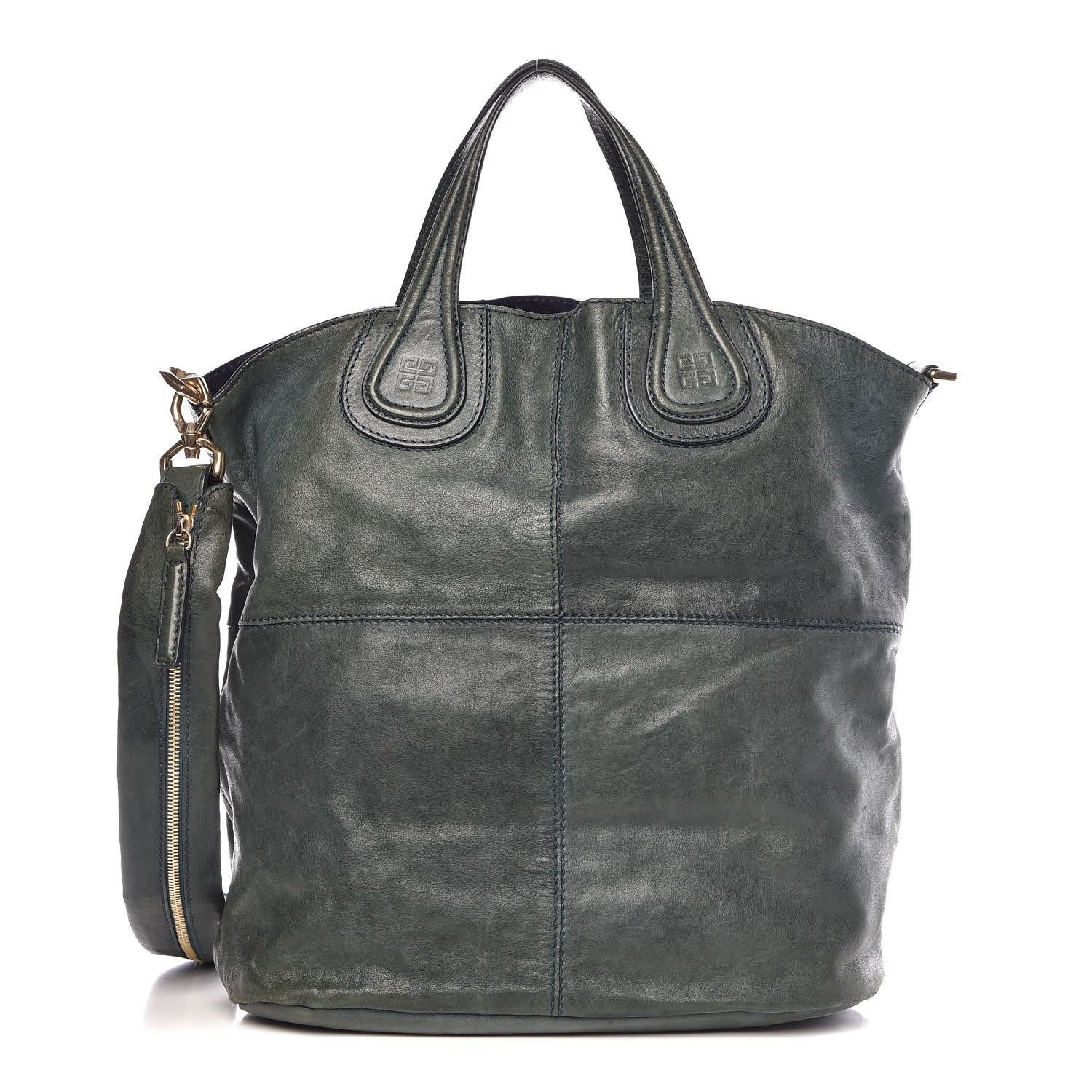 Givenchy Lambskin North South Nightingale Evergreen 1 of 11