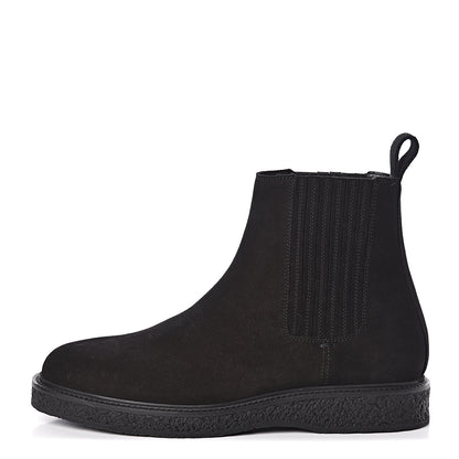 Saint Laurent Suede Mens Hugo 25 Chelsea Boots 40 Black 1 of 8