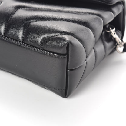 Saint Laurent Calfskin Y Quilted Monogram Toy Loulou Crossbody Bag Black 8 of 9