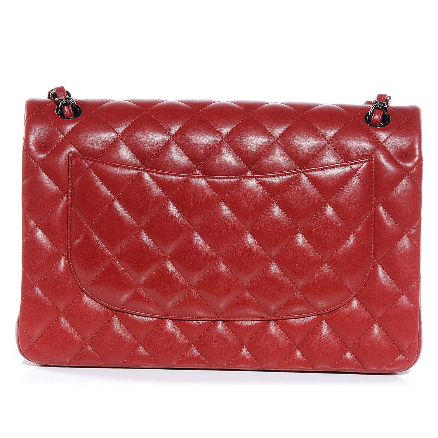 Chanel Lambskin Jumbo Double Flap Red 8 of 9