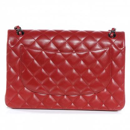 Chanel Lambskin Jumbo Double Flap Red 8 of 9