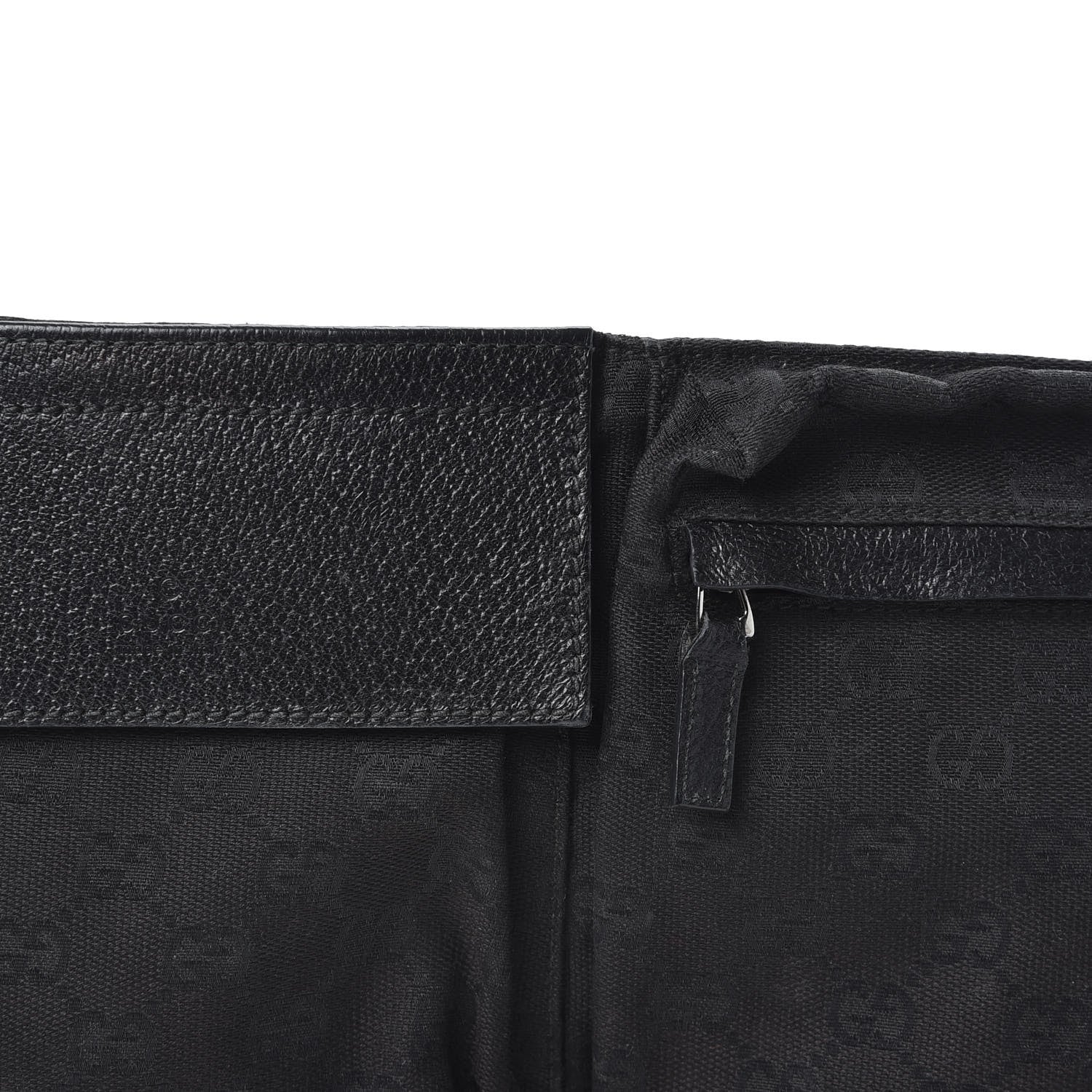 Gucci GG Monogram Double Pocket Belt Bag Black 5 of 8