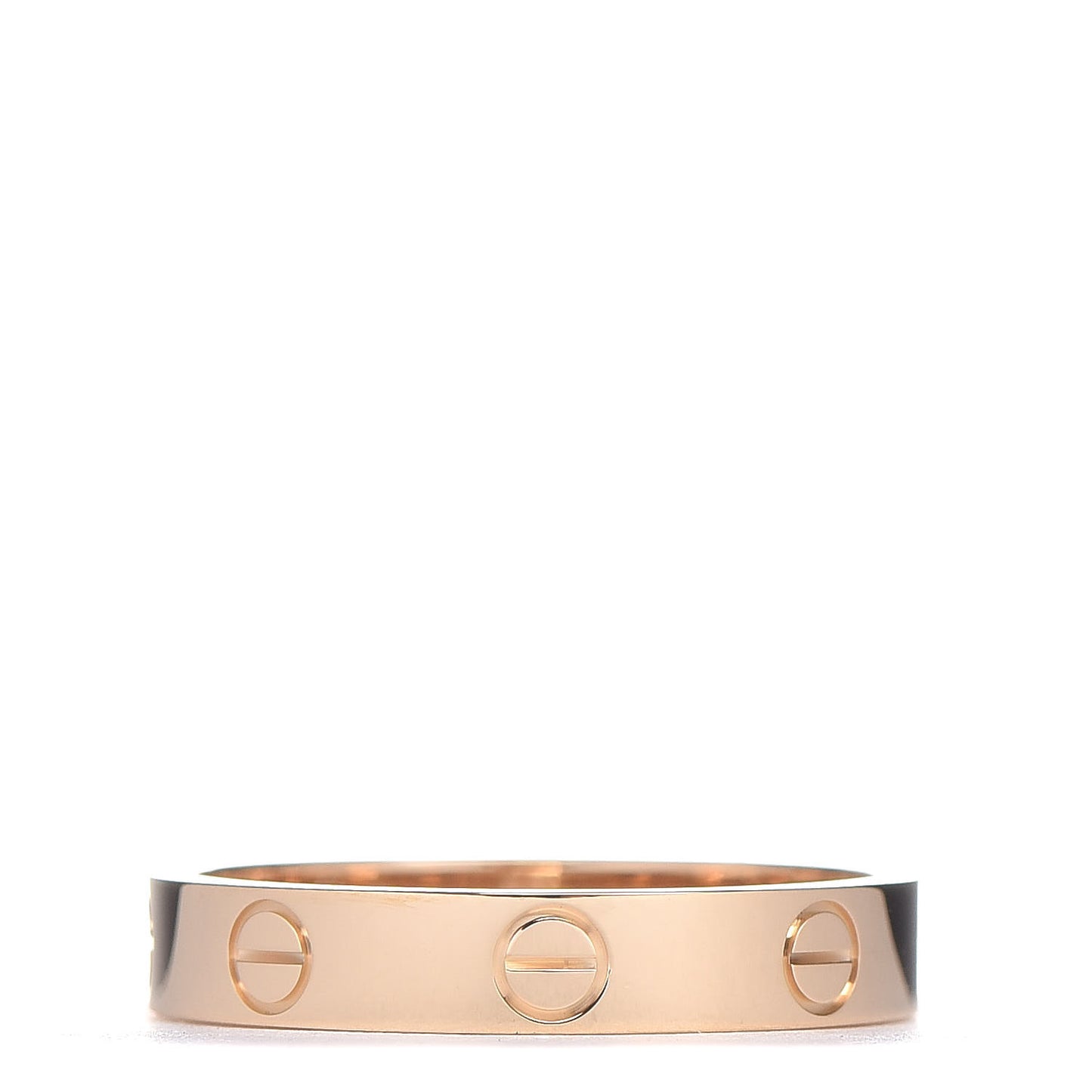 18K Yellow Gold 3.5mm LOVE Wedding Band Ring 55 7.25