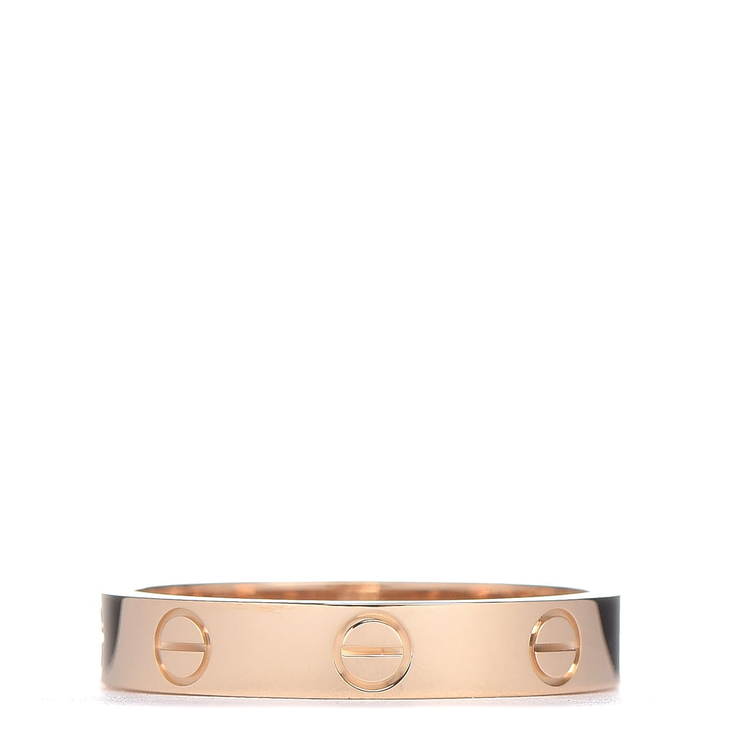 Cartier 18K Yellow Gold 3.5mm LOVE Wedding Band Ring 55 7.25 1 of 5