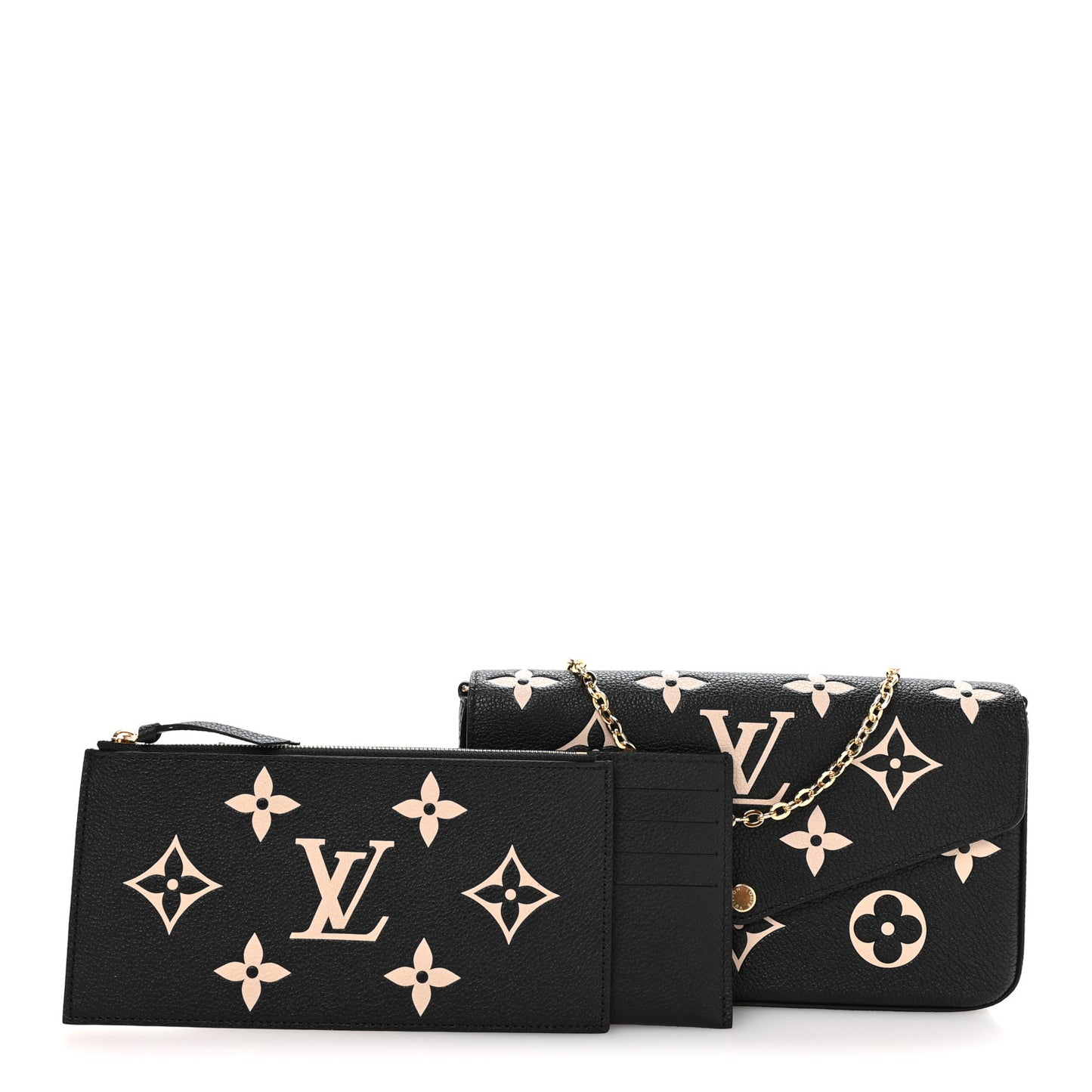 Empreinte Monogram Giant Felicie Pochette Black Beige