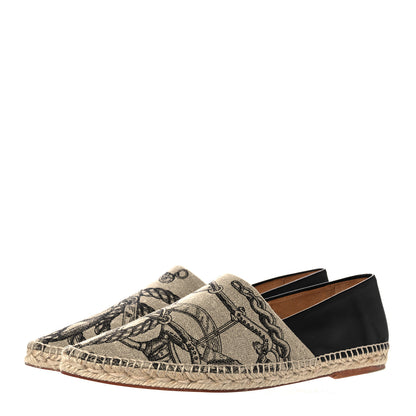 Hermes Canvas Printed Womens Espadrilles 40 3 of 7